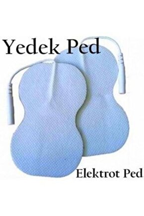 4 Adet YedekTens Pedi Elektro Ped Set Iğneli Tüm Kablolara Uyumlu Tens Pedi