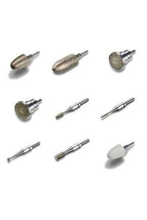 Seti Yedek Başlıklar 9 AdetMp 60 Manikür Pedikür