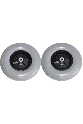 Akülü Tekerlekli Sandalye 200x50 Pu Dolgu Ön Teker 2 Adet