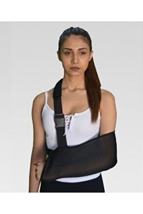 Omuz Kol Askısı Fileli Siyah