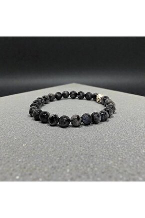 SERTİFİKALI SPEKTROLİT DOĞAL TAŞ BİLEKLİK 8 MM