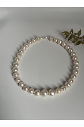 Gerçek İnci Gümüş Kolye