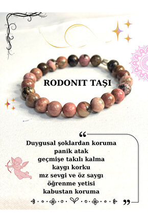 Rodonit Taşı Bileklik Sertifikalı