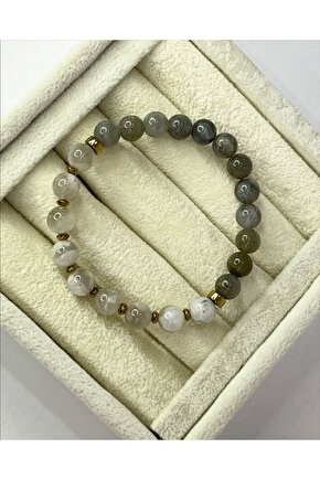 Labradorit & Ay Taşı Doğal Taş Bileklik ( Yeni Başlangıç )