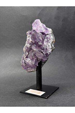 BREZİLYA AMETİST DOĞALTAŞ SİYAH DEMİR STANTLI