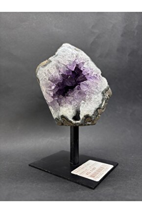 BREZİLYA AMETİST DOĞALTAŞ SİYAH DEMİR STANTLI