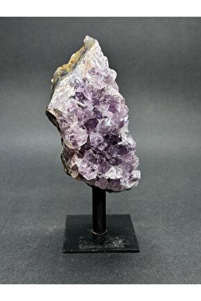 BREZİLYA AMETİST DOĞALTAŞ SİYAH DEMİR STANTLI