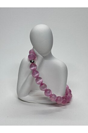 PEMBE SELENİT AA+KALİTE DOĞALTAŞ BİLEKLİK