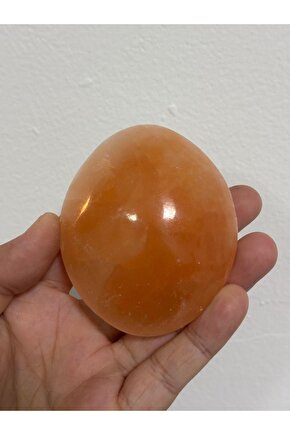 SELENİT YASSI OVAL DOĞALTAŞ 8 CM