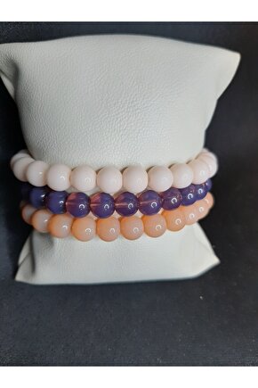 3’lü Cam Boncuk Bileklik Seti – 3 Al Az Öde Fırsatı Unisex