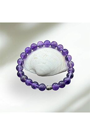 Sertifikalı Ametist Doğaltaş Bileklik