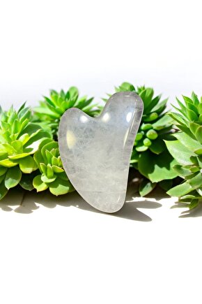 AuraStone Doğaltaş Gua Sha (aventurin, Kuvars, Ametist)