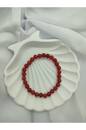 Kırmızı Akik Doğal Taş Bileklik