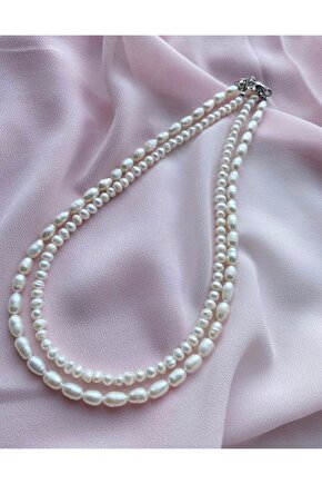 Gerçek İnci Kolye Seti