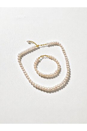 inci kolye ve bileklık set