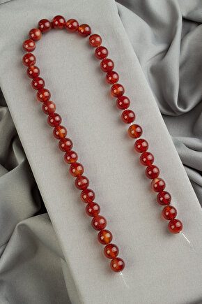 Karnelyan Akik Doğal Taş 10mm Küre Kesim [Ab+]