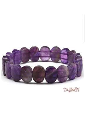 Ametist Doğal Taş Özel Kesim Bileklik