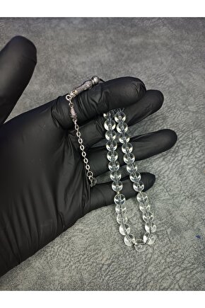 Şeffaf Cam Doğal Taş Tesbih