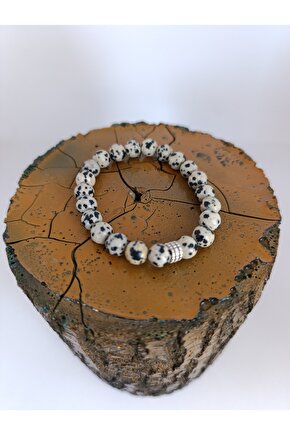 DOĞALTAŞ BİLEKLİK DALMAÇYALI JASPER TAŞI BİLEKLİK-1085