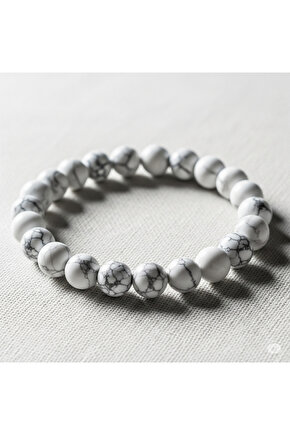 Havlit doğal taş bileklik 8mm