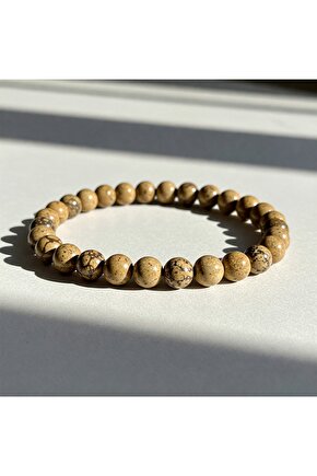 Jasper doğal taş bileklik 8mm