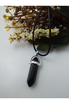 Yıldız Taşı Kolye Çivi Şeklinde Doğaltaş Kolye