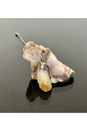 Sitrin Kadın Kolye Bolluk Bereket Şans Gerginlik Ve Stres Taşı