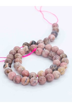 Rodonit Taşı Doğaltaş Dizi 8 Mm