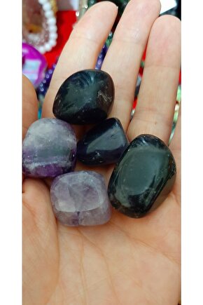 Antalya Orjinal Doğal Taş Ametist Kütle Tamburlanmış Pozitif Enerji Aşk Taşı