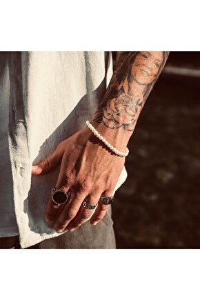 Gerçek Inci Erkek Bileklik