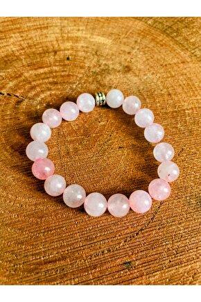 Pembe Kuvars Taşı Doğaltaş Bileklik