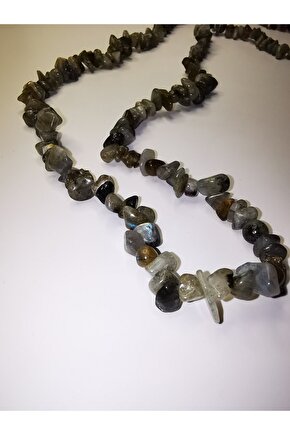 Labradorit kırıktaş doğaltaş dizi kolye