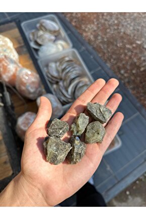 10lu Labradorit Ham Parça Doğal Taş