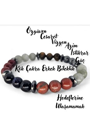 Kök Çakra Erkek Bileklik