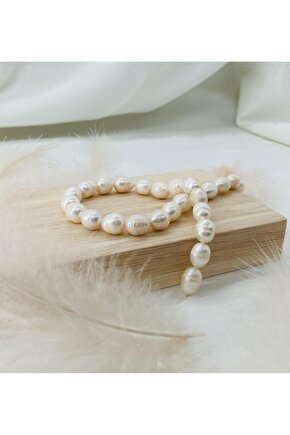 İNCİ 11-12 MM DOĞAL TAŞ DİZİ