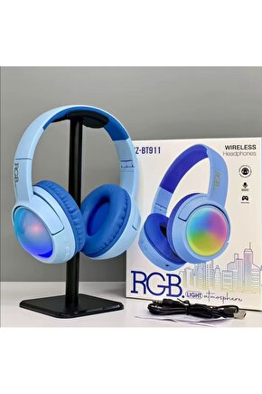 RGB LED IŞIKLI KABLOSUZ KULAKLIK BLUETOOTH ŞARJLI KULAKÜSTÜ WİRELESS HEADPHONES MİKROFONLU