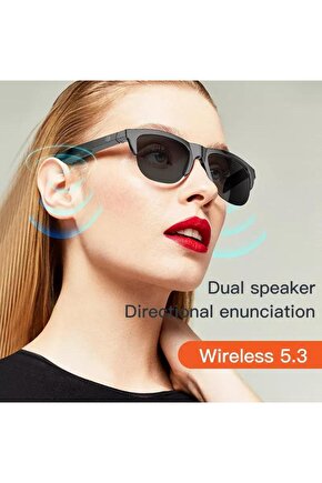 spor müziği için Bluetooth kulaklık güneş gözlüğü UV dokunmatik akıllı bluetooth hoparlör gözlük