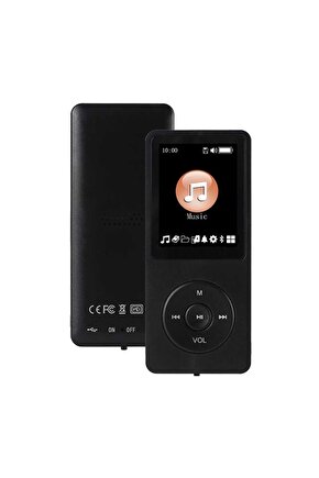 8GB HAFIZA KARTLI BLUETOOTHLU MP3 ÇALAR SES KAYIT FM RADİO DAHİLİ HOPARLÖR EKRANLI MÜZİK ÇALAR
