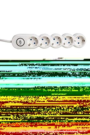 bezless VEA VE-2S5S 5Lİ KABLOLU ANAHTARLI 2 METRE GRUP PRİZ 1027645