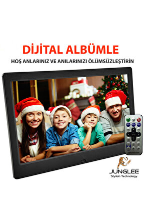 Dijital Fotoğraf Çerçevesi Otomatik Slayt Gösterisine Sahip 7 Inç Lcd Usb  Sd Mp3mp4 Çalar