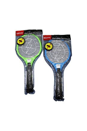 ASONİC AS-A22 PİLLİ RAKET MODELİ SİNEK ÖLDÜRÜCÜ CIZ 2000V 3 ÖRGÜ TASARIM 21X50CM (4674)