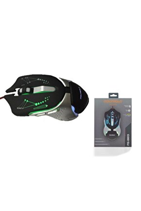 Led Işıklı Oyuncu Mouse Rgb Game Mouse 2400 Dpi Pg8813