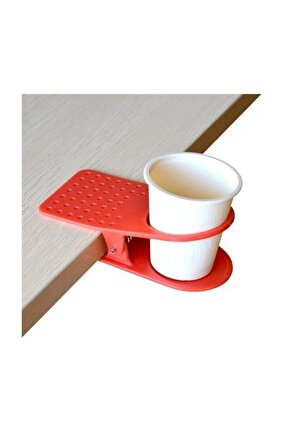 Masa Kenarı Bardak Tutucu Kırmızı