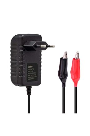 14.4 VOLT - 1 AMPER KROKODİL UÇLU KIRMIZI YEŞİL LEDLİ YERLİ ÜRETİM AKÜ ŞAR - 4402936240-8