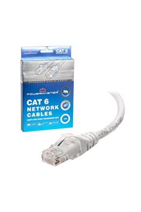 Pm-7353 1 Metre Gri Poşetli Cat6 Kablo