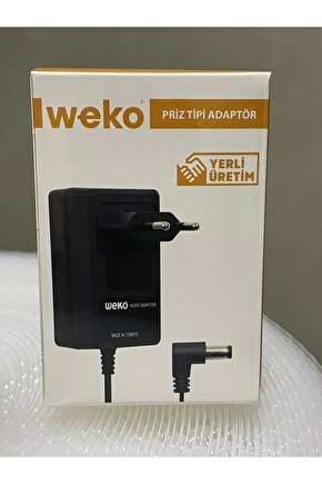 12 Volt 3 Amper 36 Watt 5.5x2.5mm Plastik Kasa Adaptör ( Kutulu ) 7965