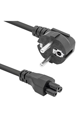 3 X 0.75 Mm Notebook Power Yonca Kablo 1.5 Metre Poşetli (4533)