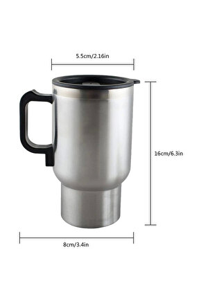 Byrkrg Pm-140Z Paslanmaz Çelik 12 Volt Araç Termos Klc A-103 Byrnew