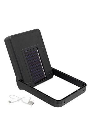 COB LEDLİ SOLAR PANELLİ ÇOK FONKSİYONLU LAMBA (5122)