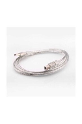 Sl-u2015 Usb2.0 1.5m Şeffaf Yazıcı Kablosu